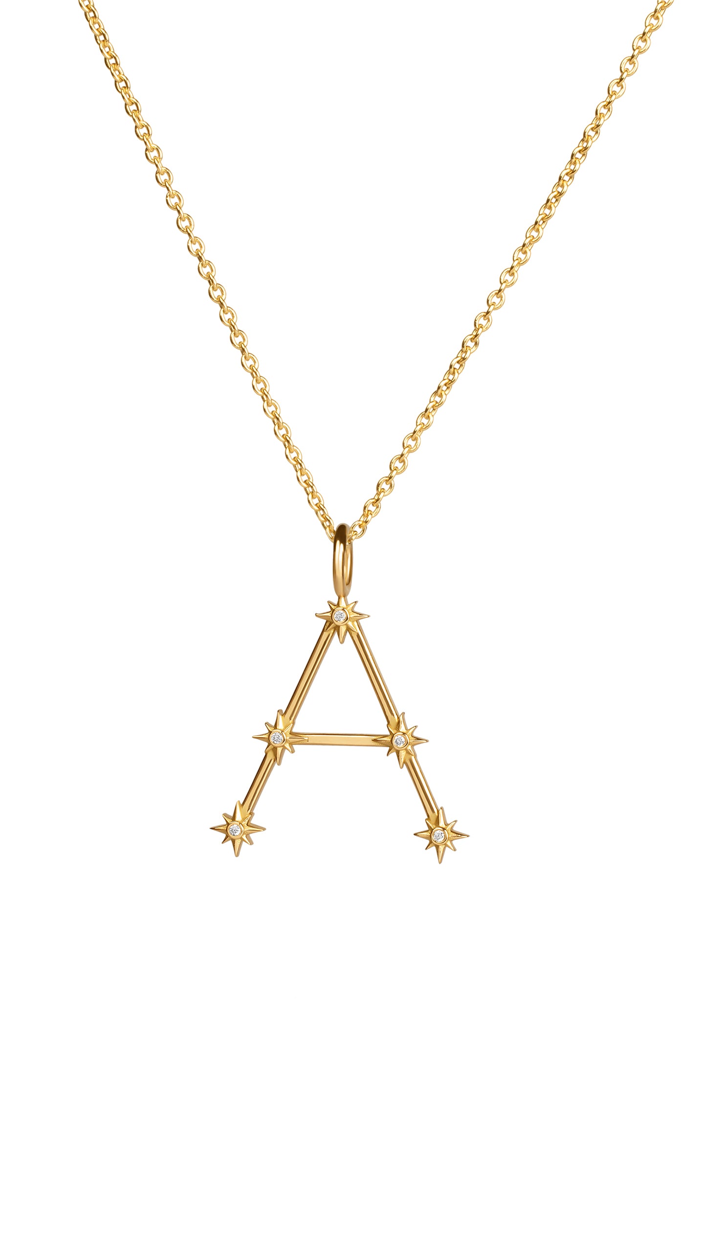 Initial Constellation Pendant Necklace