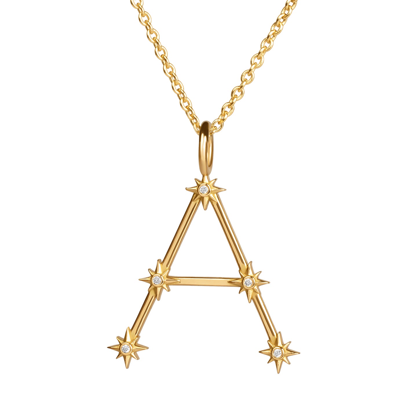 Initial Constellation Pendant Necklace