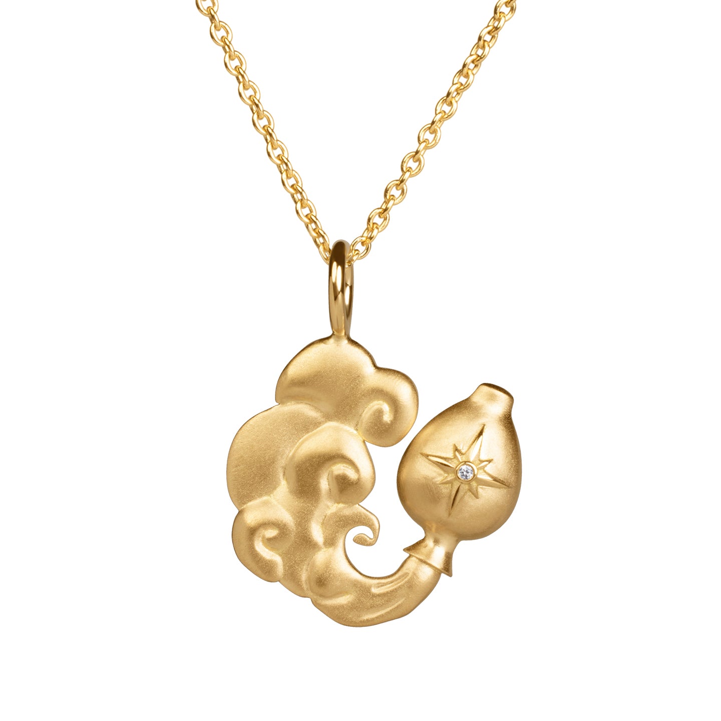 18K Aquarius Necklace