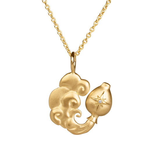 18K Aquarius Necklace