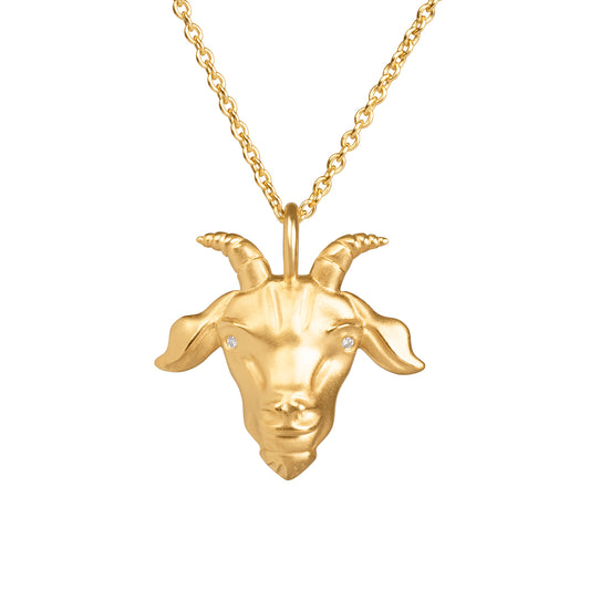 18K Capricorn Necklace