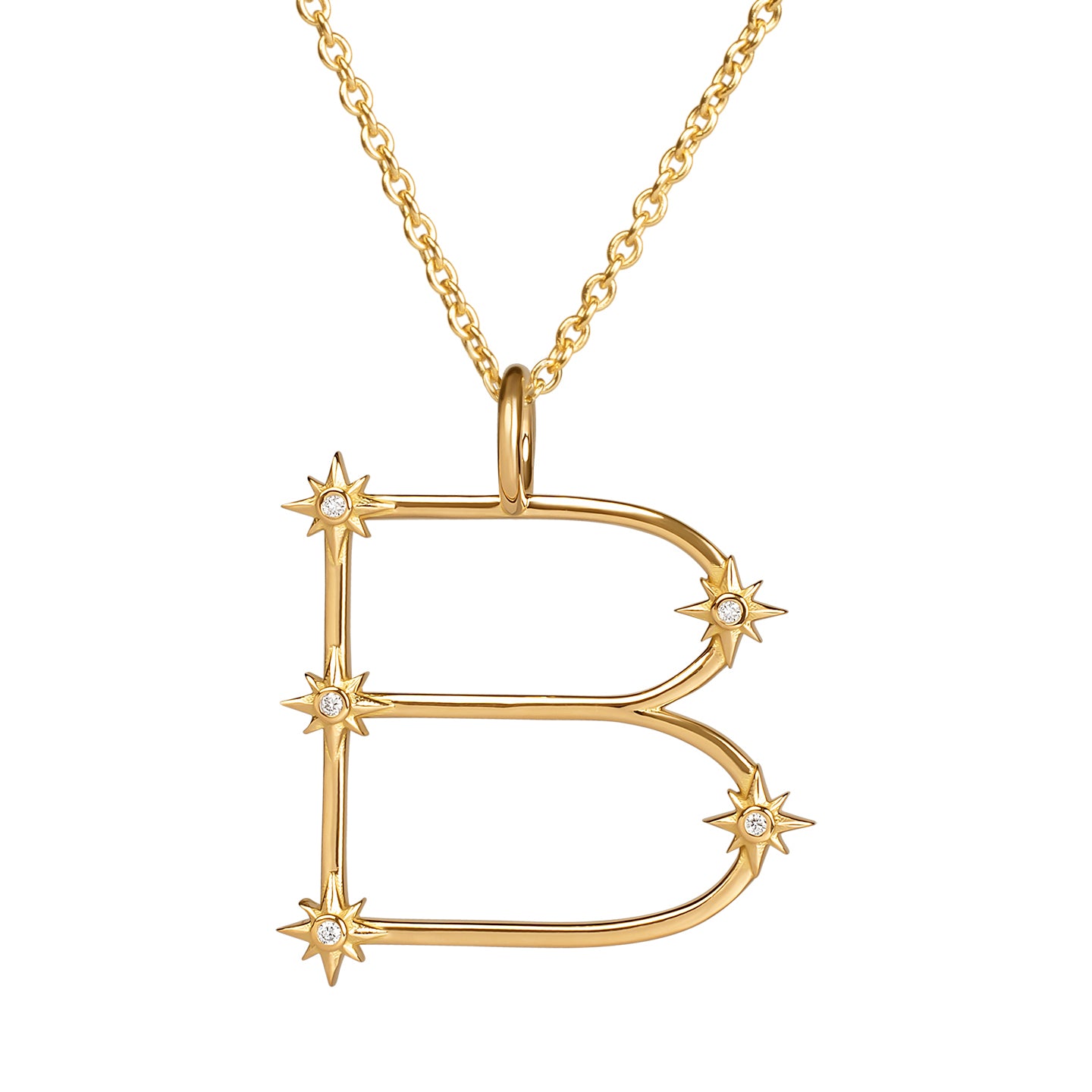 Initial Constellation Pendant Necklace