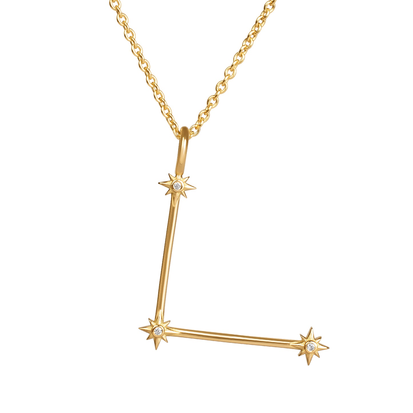Initial Constellation Pendant Necklace