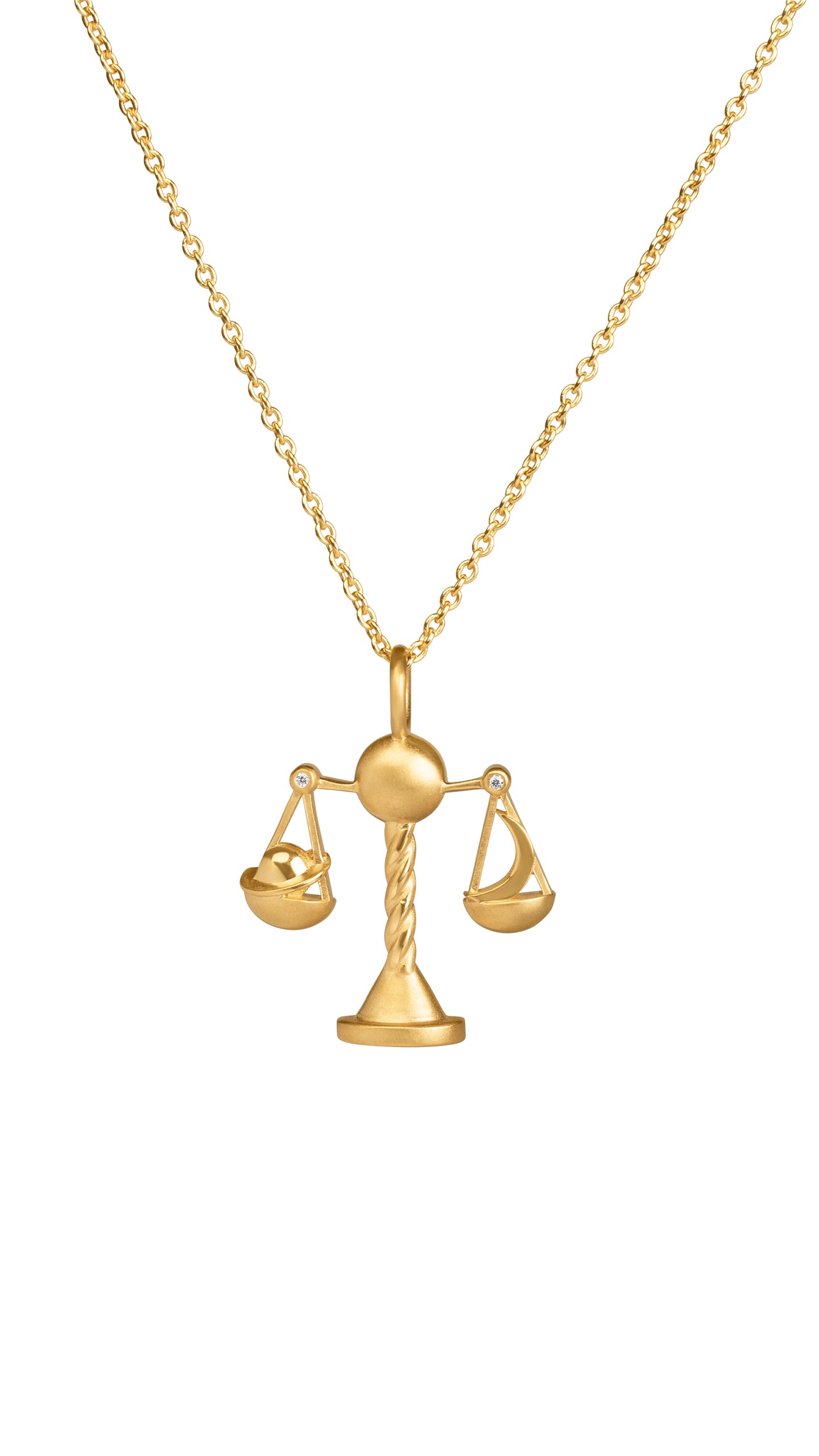 18K Libra Necklace