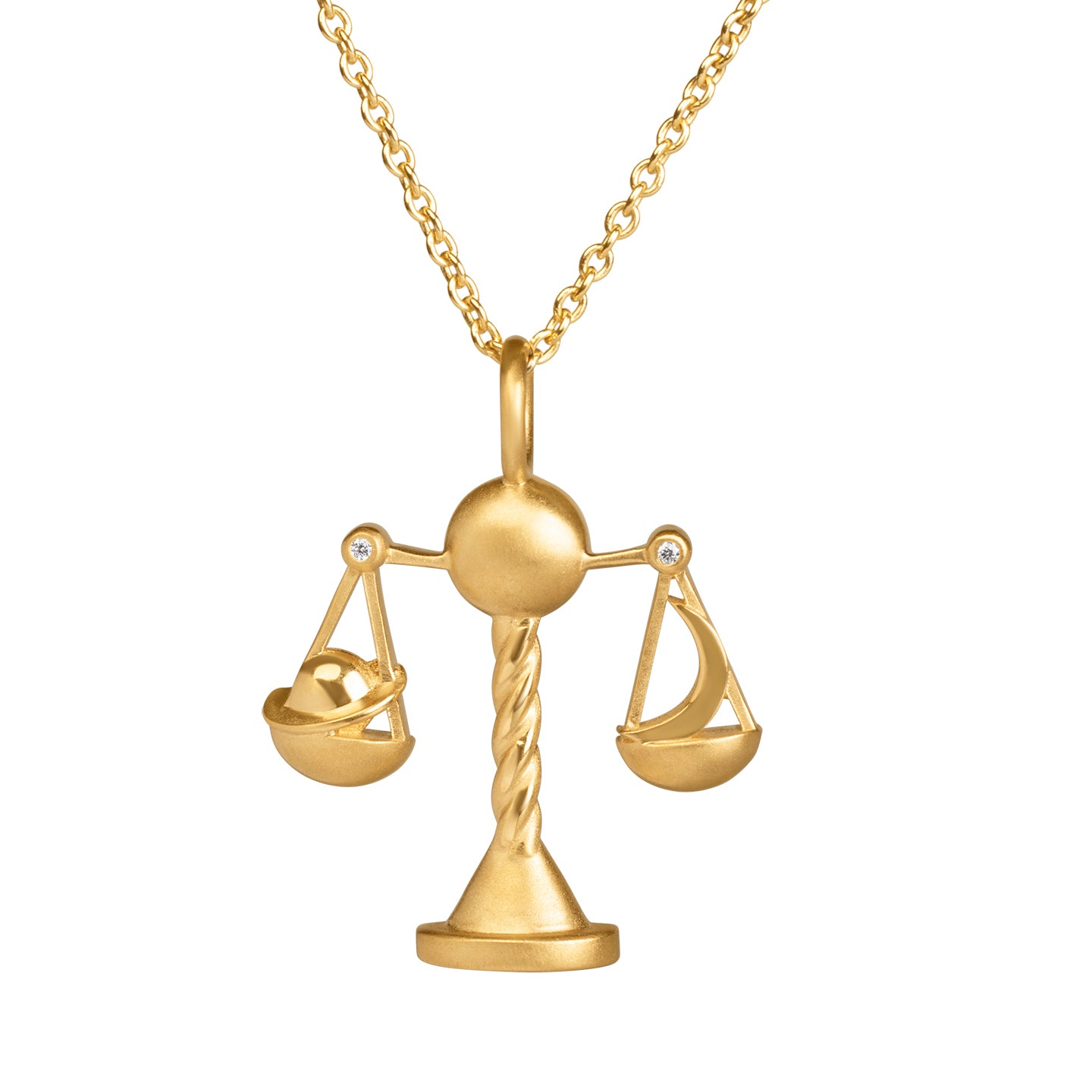 18K Libra Necklace