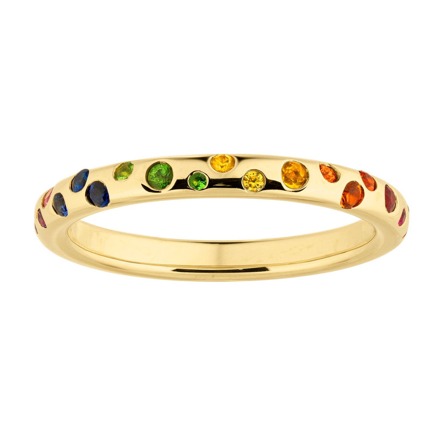 Confetti Ring Rainbow Gemstone