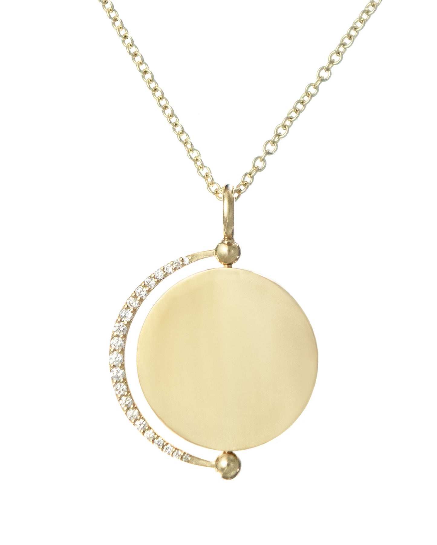 Rotating Diamond Constellation Necklace