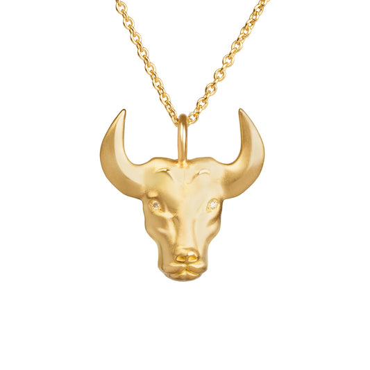 18K Taurus Necklace