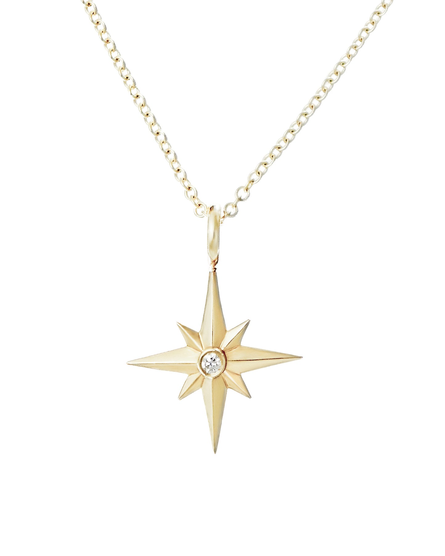Starlight Diamond Star Necklace