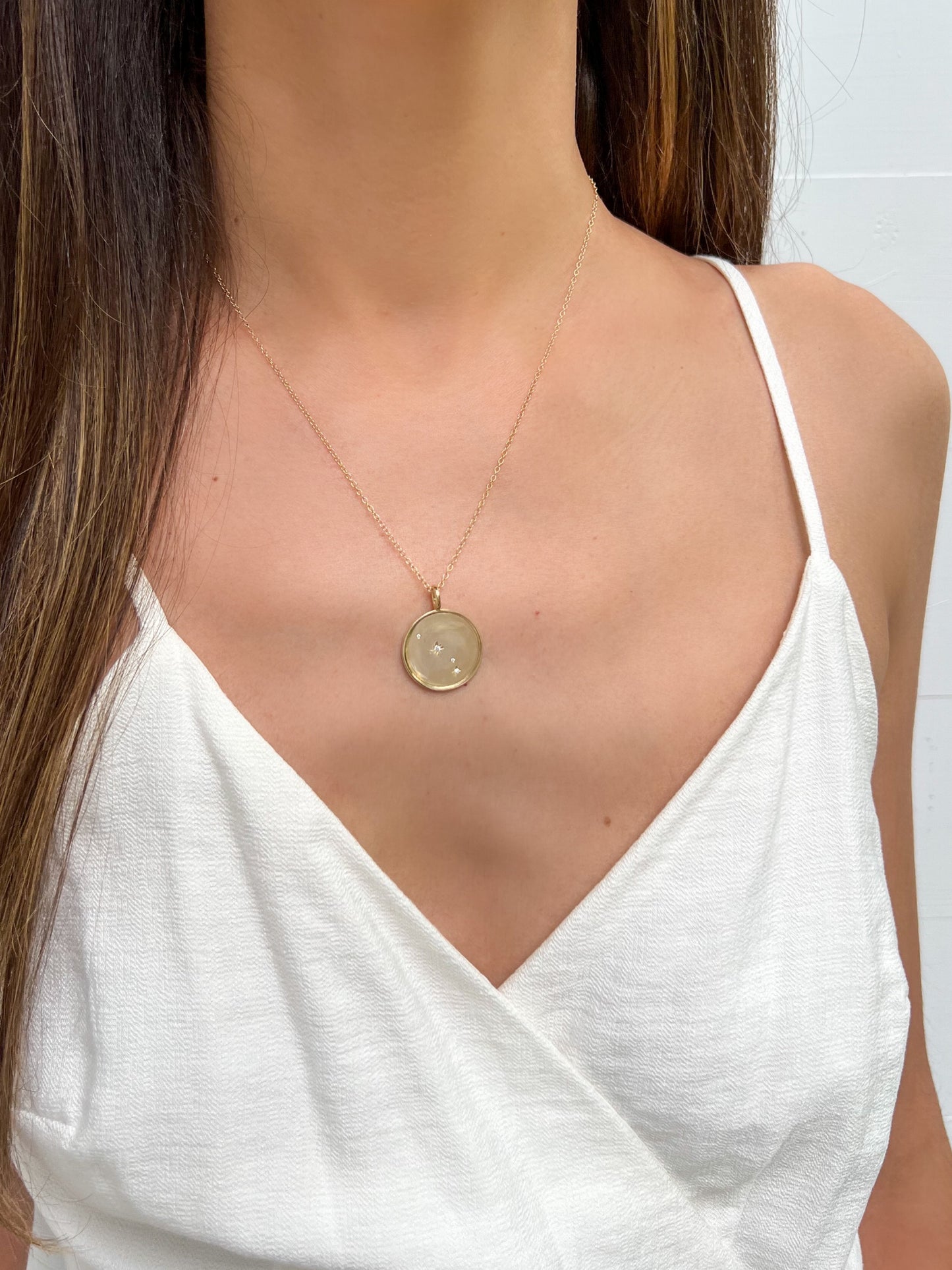 Double Sided Constellation Pendant Aries Necklace