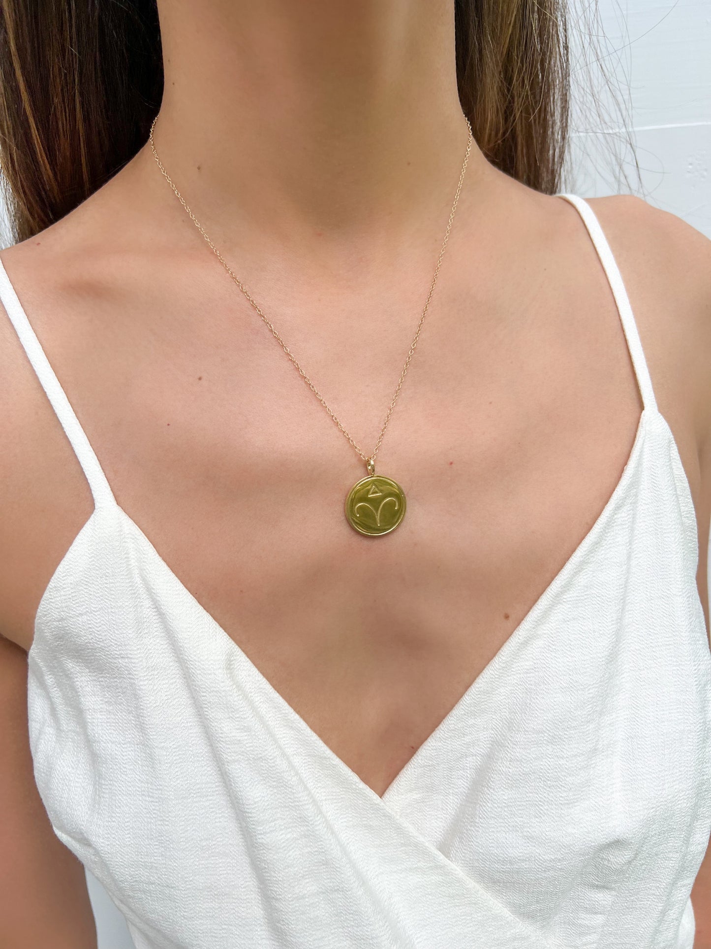 Double Sided Constellation Pendant Aries Necklace