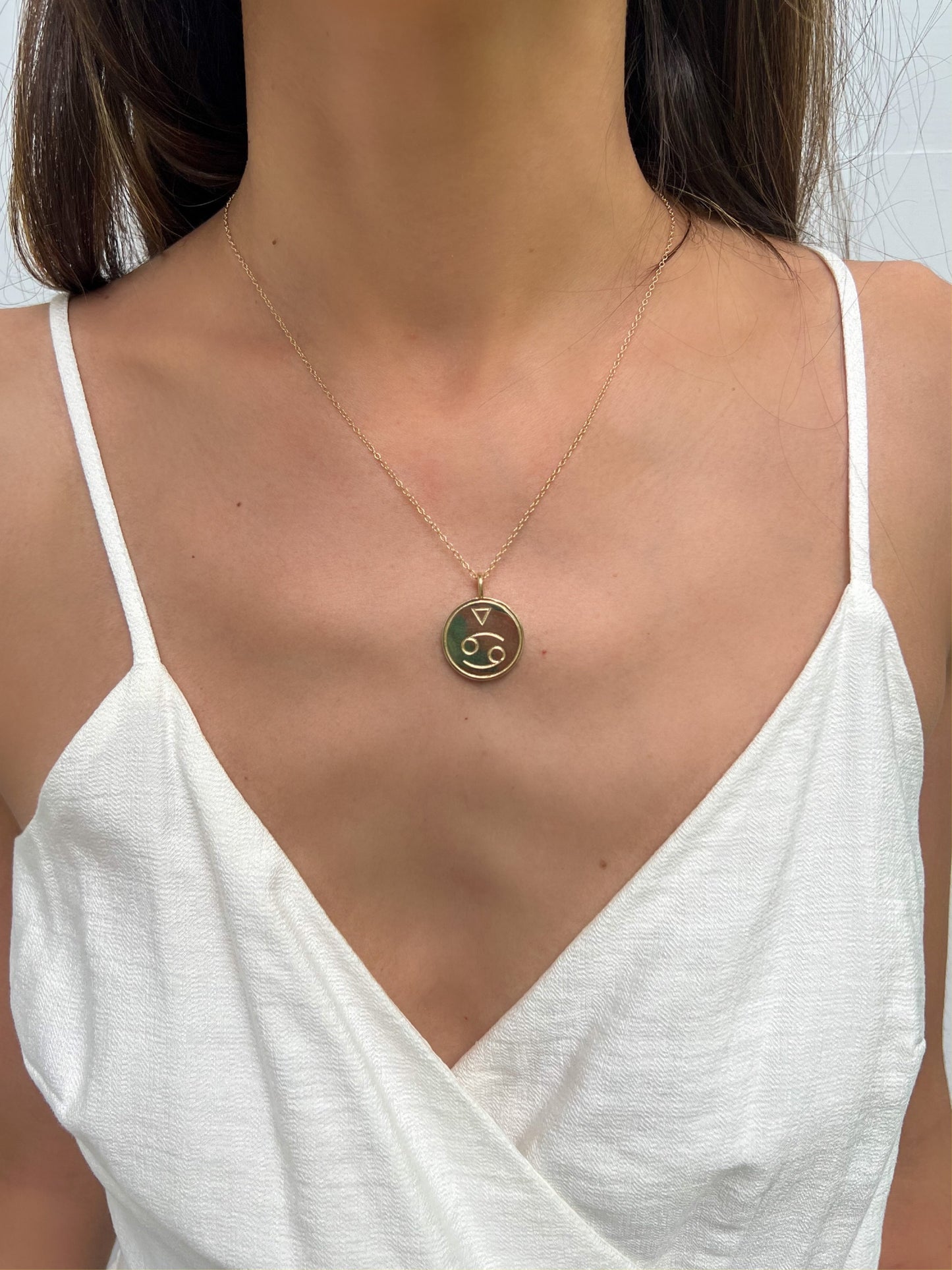 Double Sided Constellation Cancer Necklace