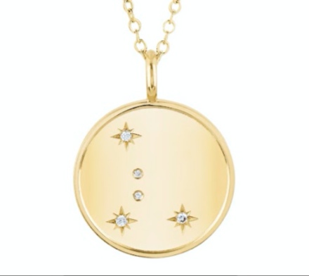 Double Sided Family Constellation Pendant (4 Names)