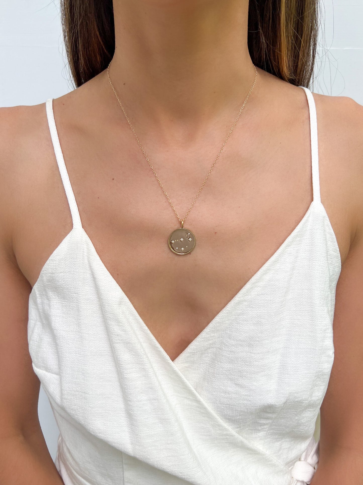 Double Sided Constellation Capricorn Necklace