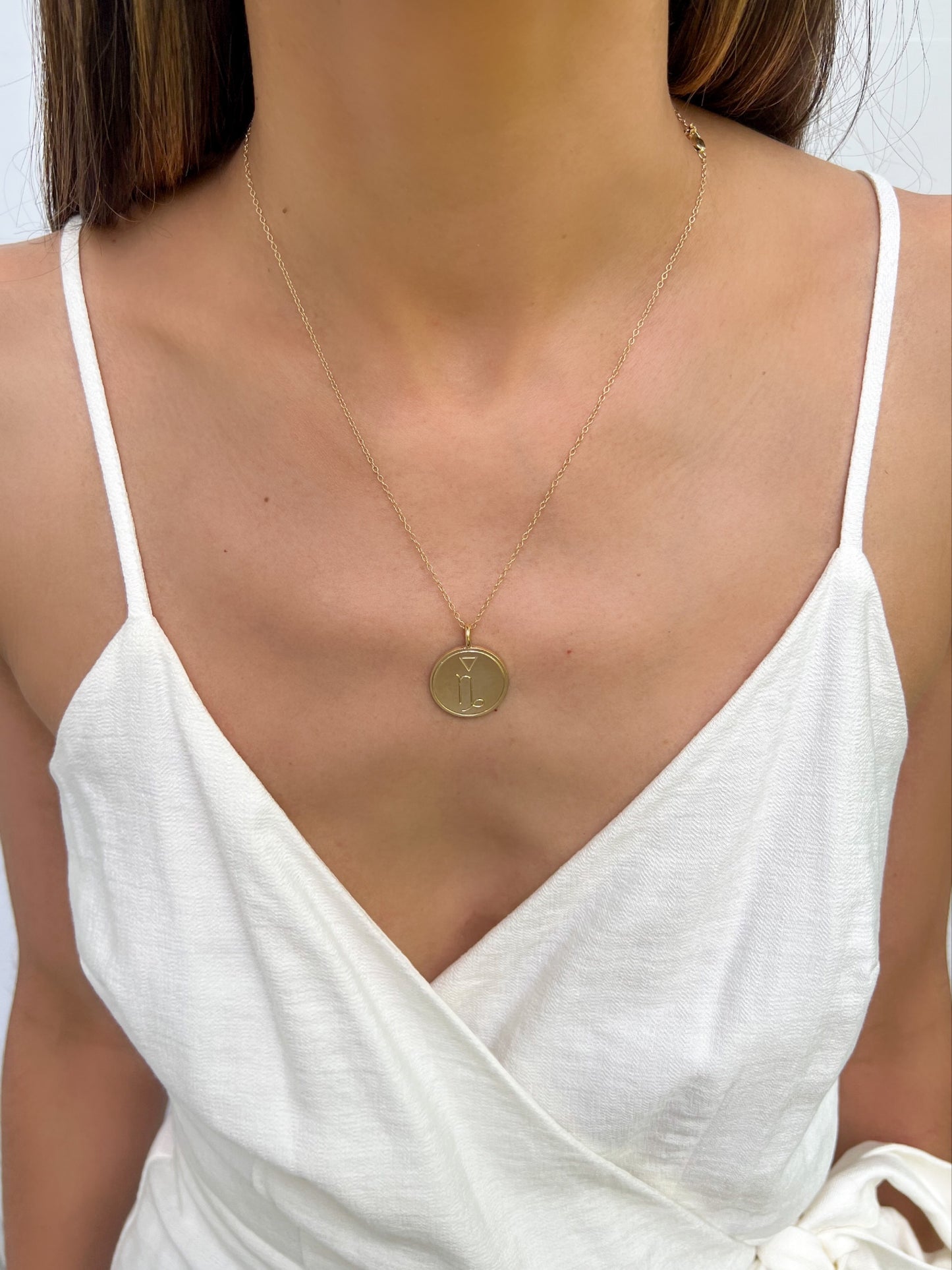 Double Sided Constellation Capricorn Necklace