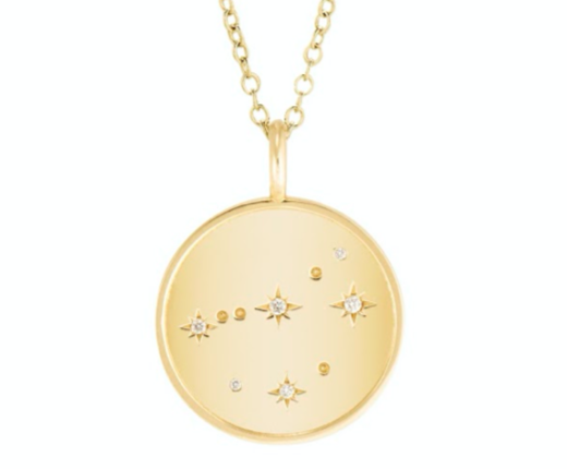 Double Sided Family Constellation Pendant (4 Names)
