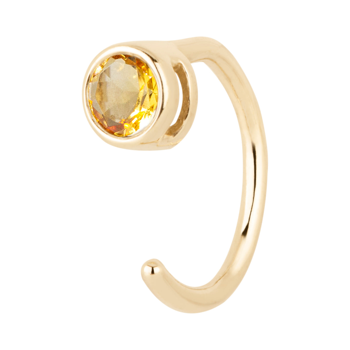 Gemstone Huggie Earring (Single)