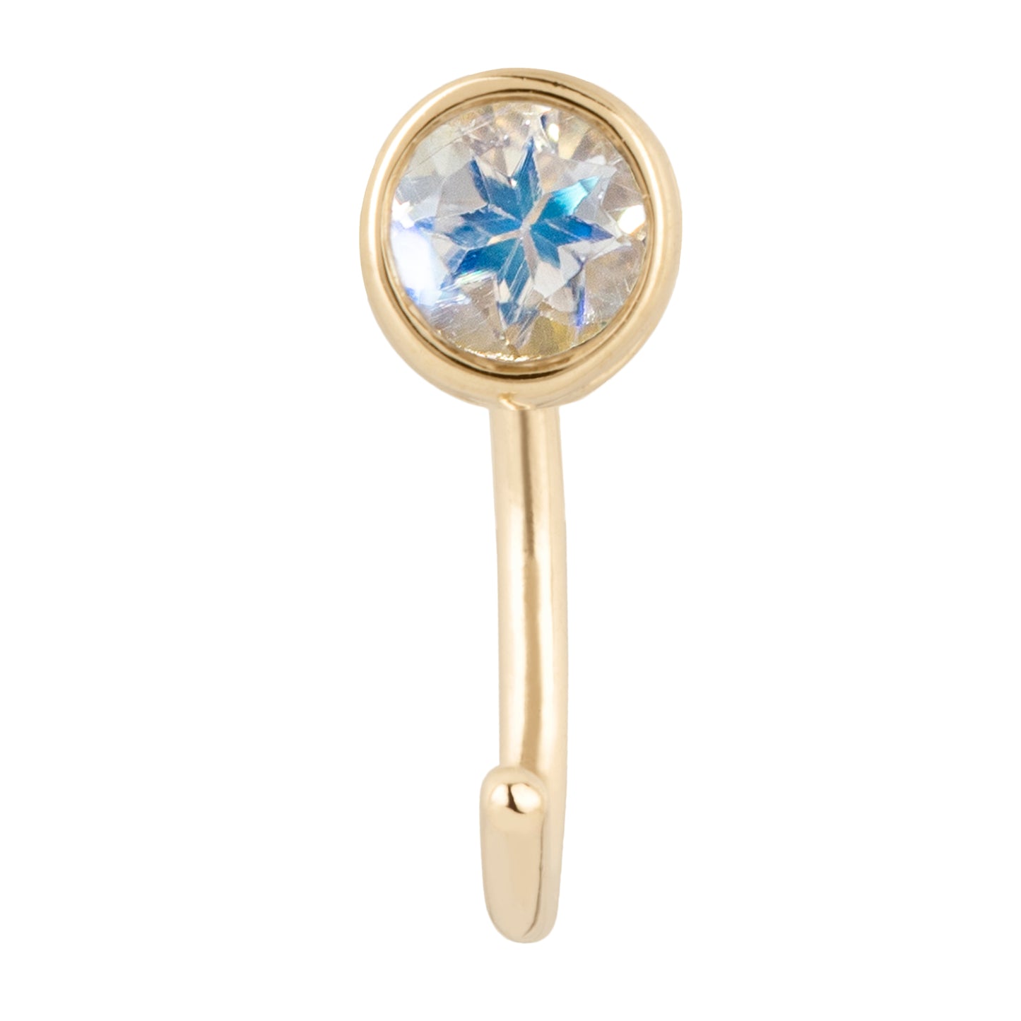 Gemstone Huggie Earring (Single)