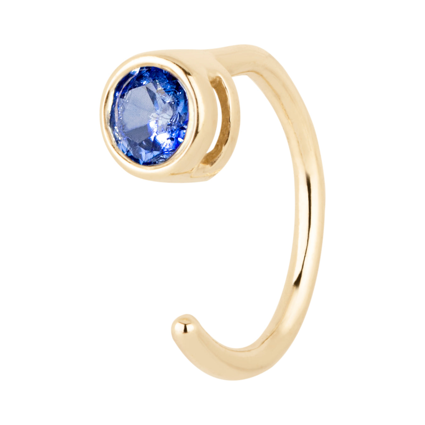 Gemstone Huggie Earring (Single)