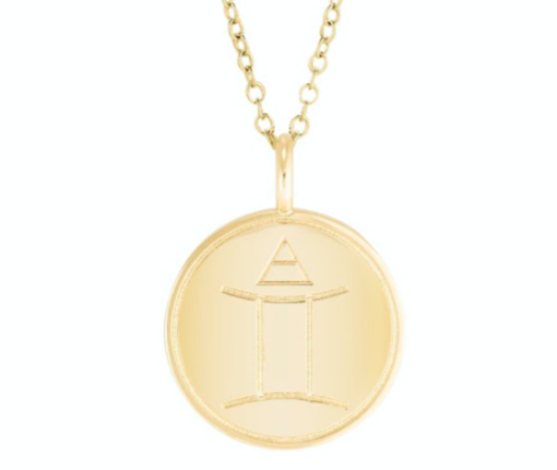 Double Sided Constellation Gemini Necklace