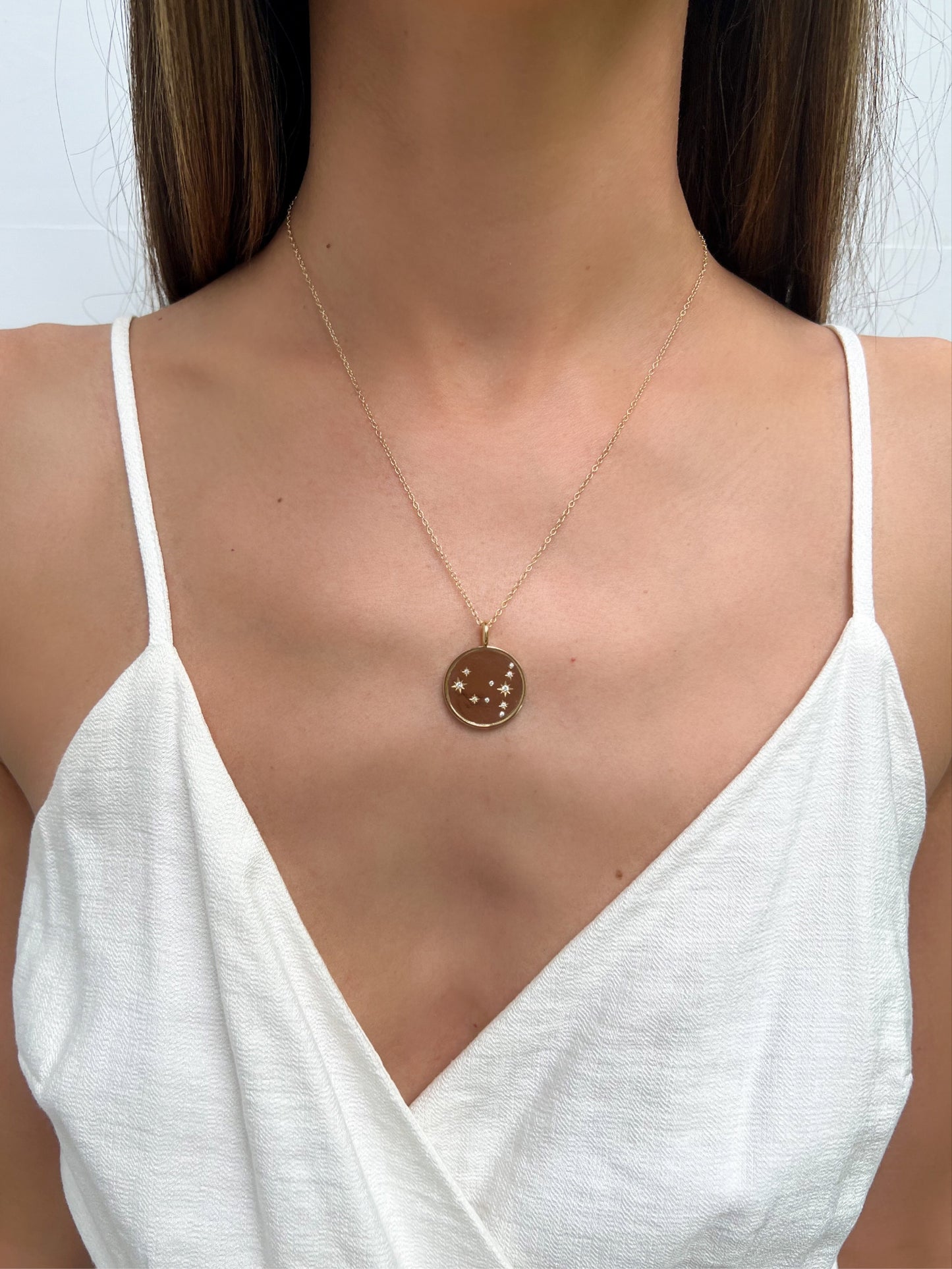 Double Sided Constellation Gemini Necklace