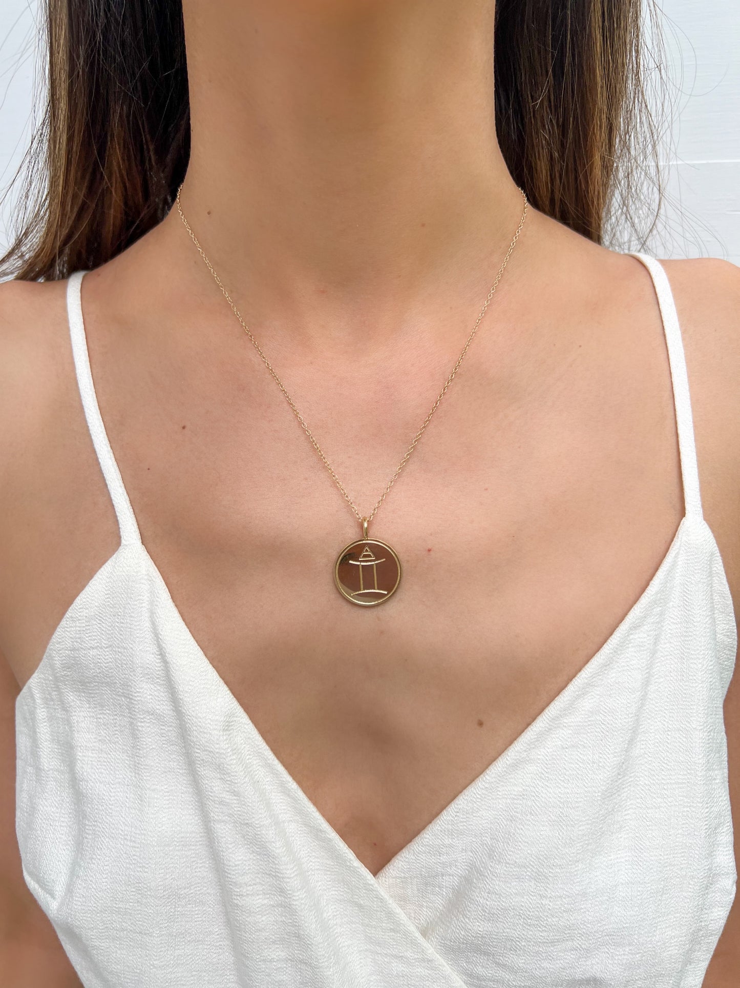 Double Sided Constellation Gemini Necklace