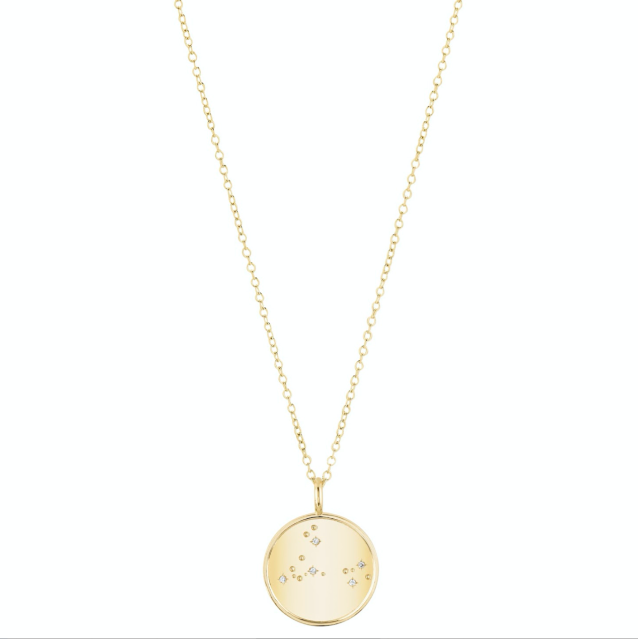 Double Sided Constellation Leo Necklace