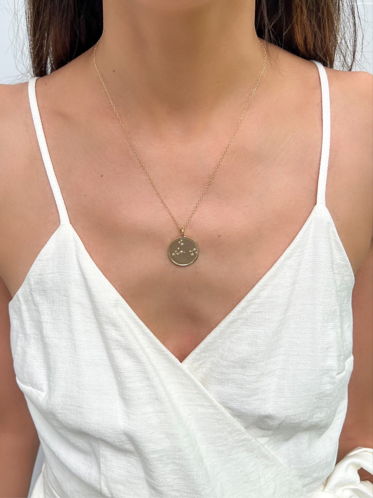 Double Sided Constellation Leo Necklace