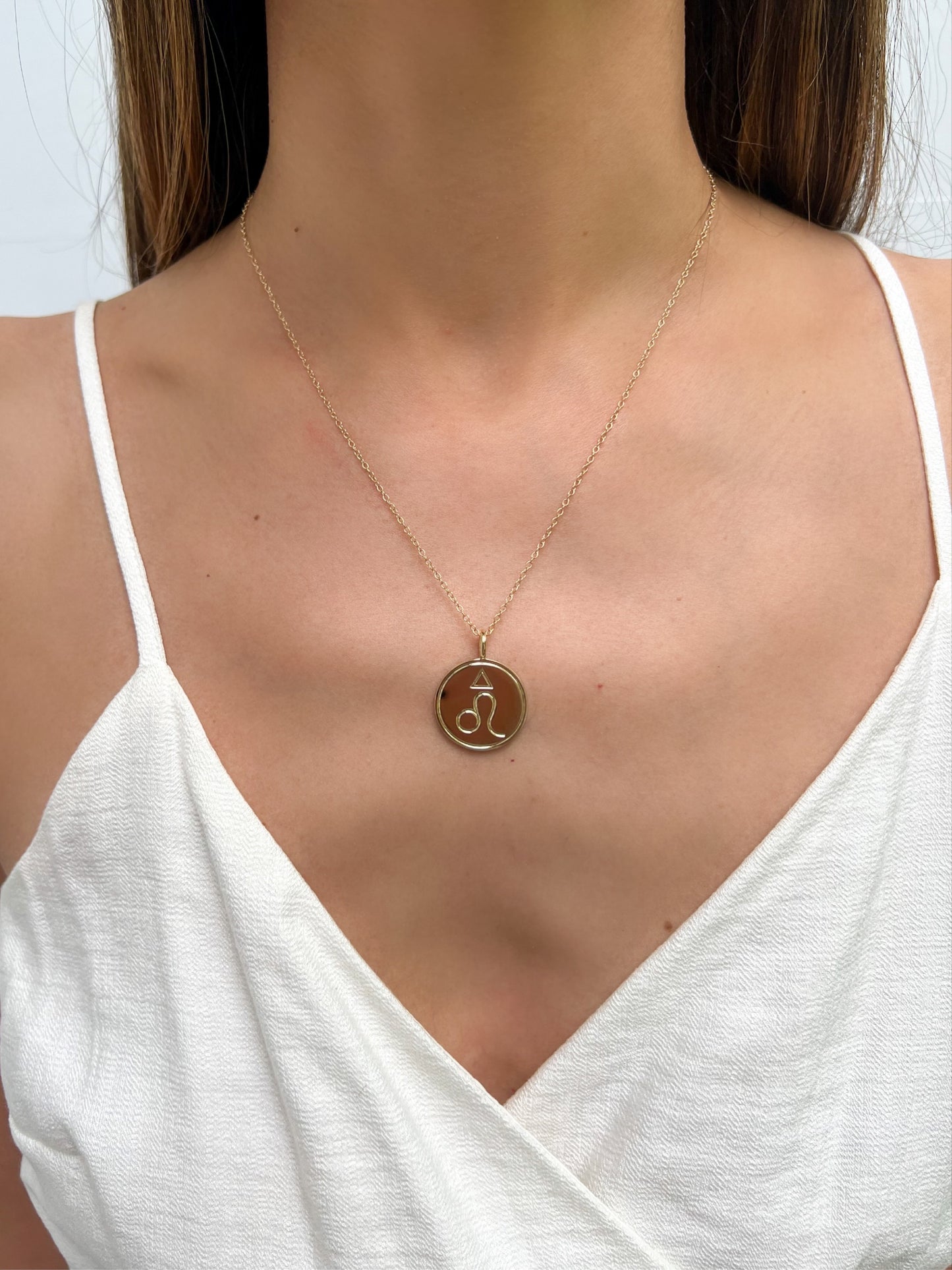 Double Sided Constellation Leo Necklace