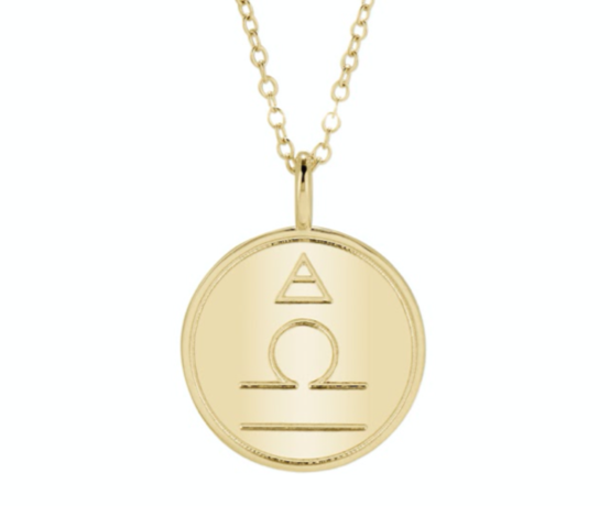 Double Sided Constellation Libra Necklace