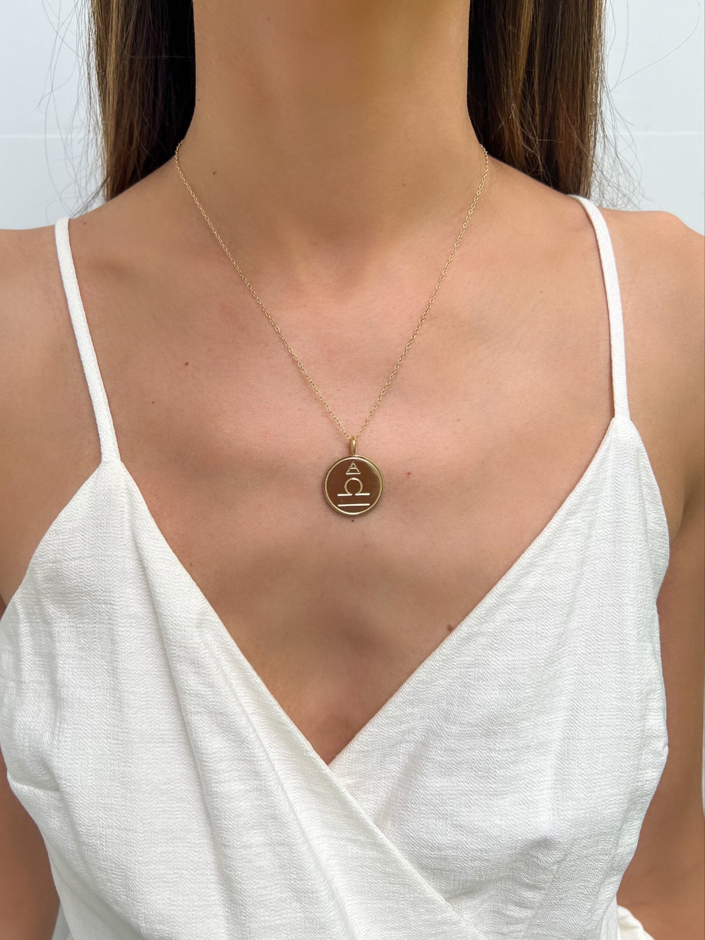 Double Sided Constellation Libra Necklace