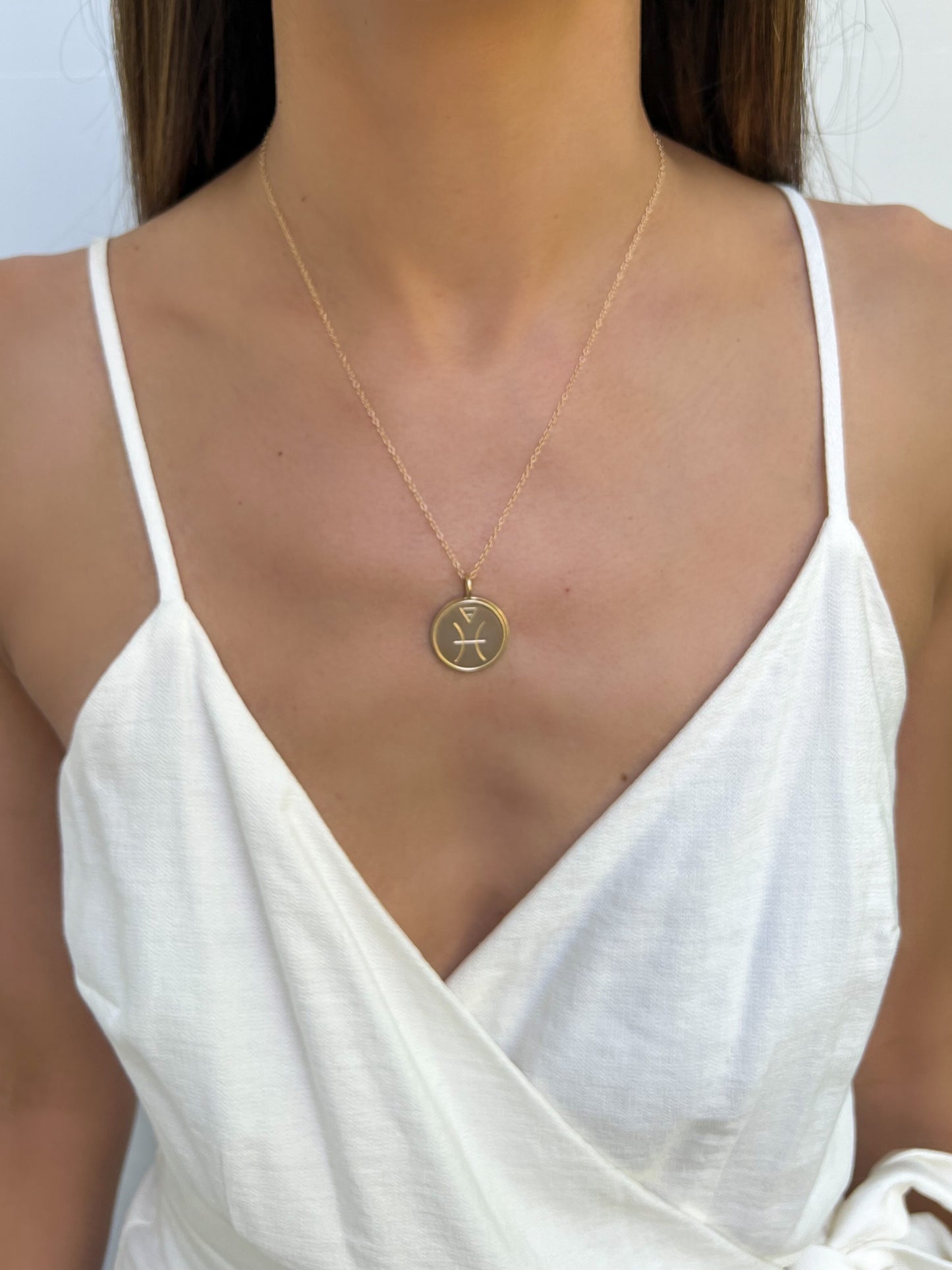 Double Sided Constellation Pisces Necklace