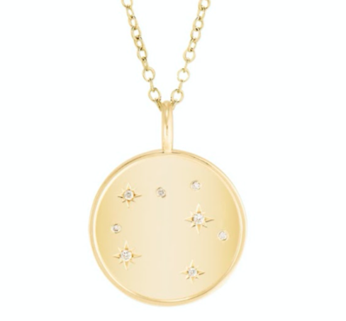 Birth Chart / Diamond Constellation Pendant