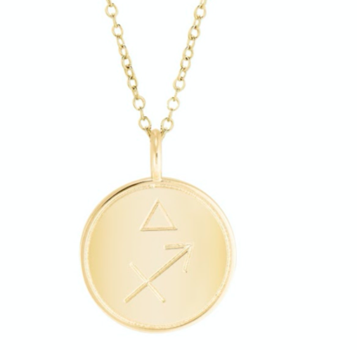 Double Sided Constellation Sagittarius Necklace