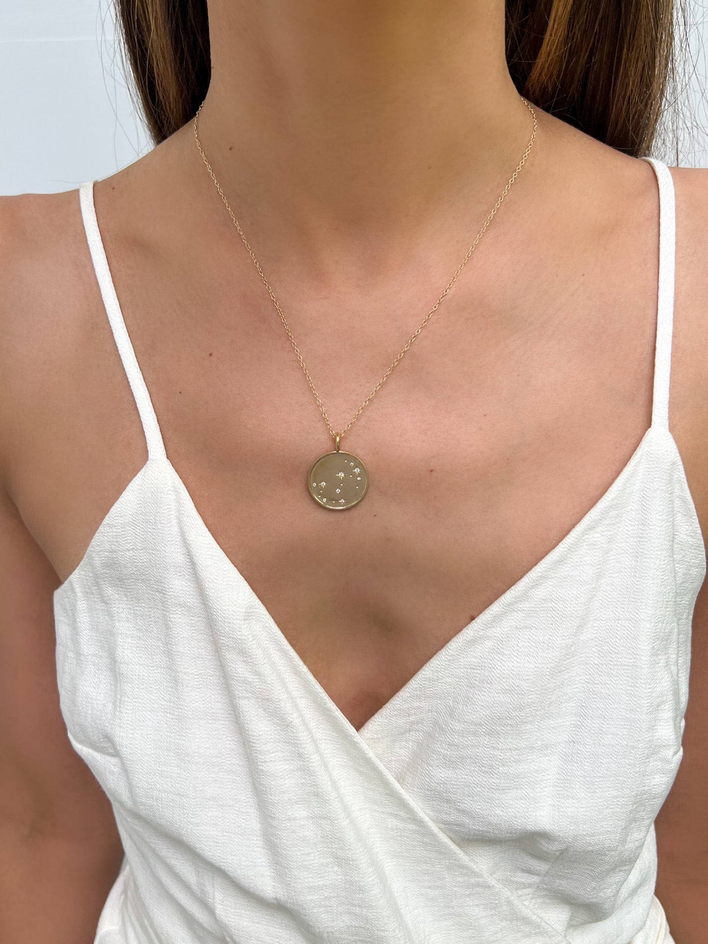 Double Sided Constellation Scorpio Necklace