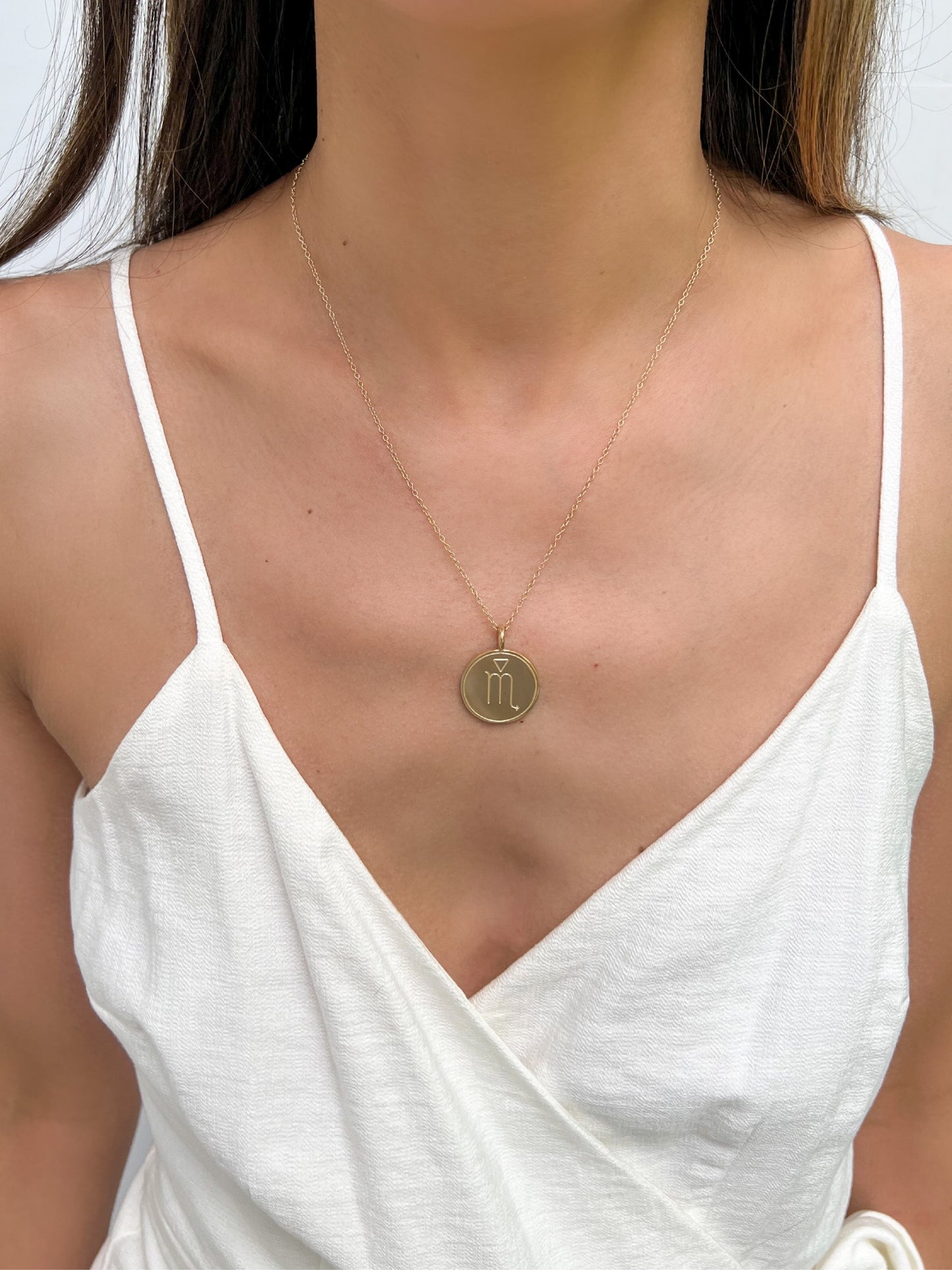 Double Sided Constellation Scorpio Necklace