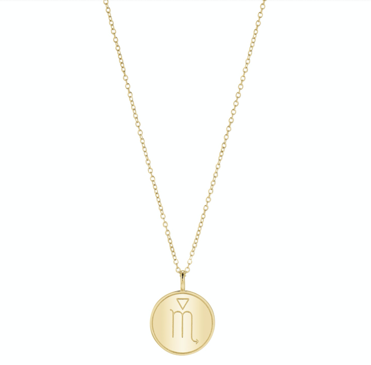 Double Sided Constellation Scorpio Necklace