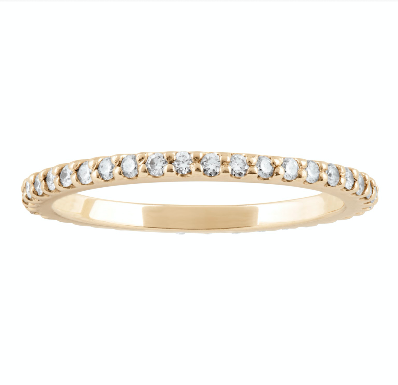 14K Diamond Stacking Ring