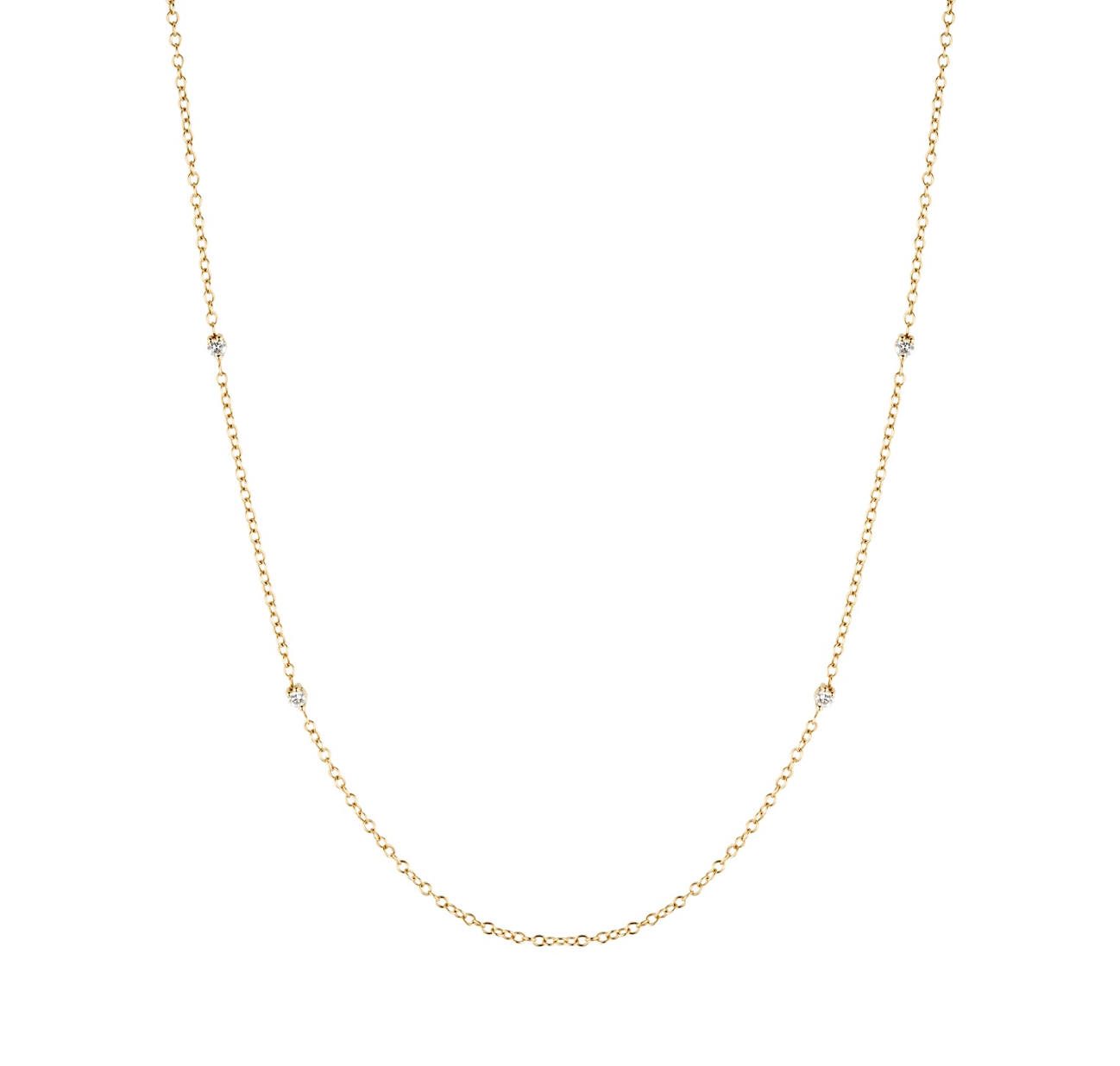 Diamond Station Necklace