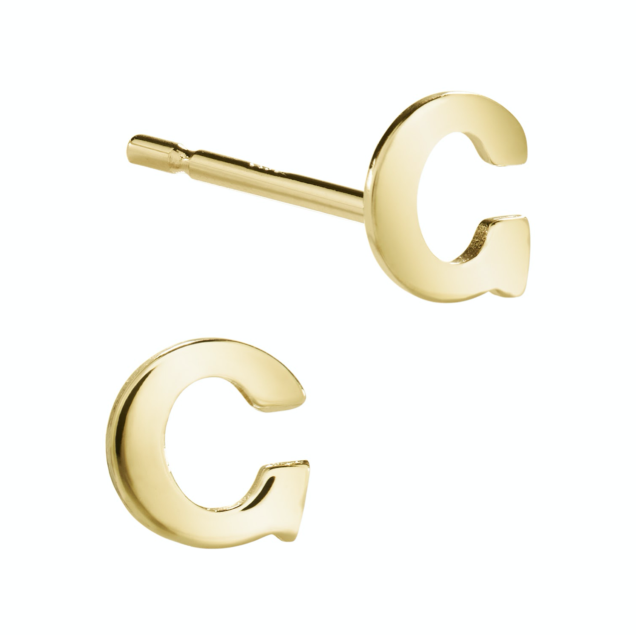 Initial Stud Earring (single)