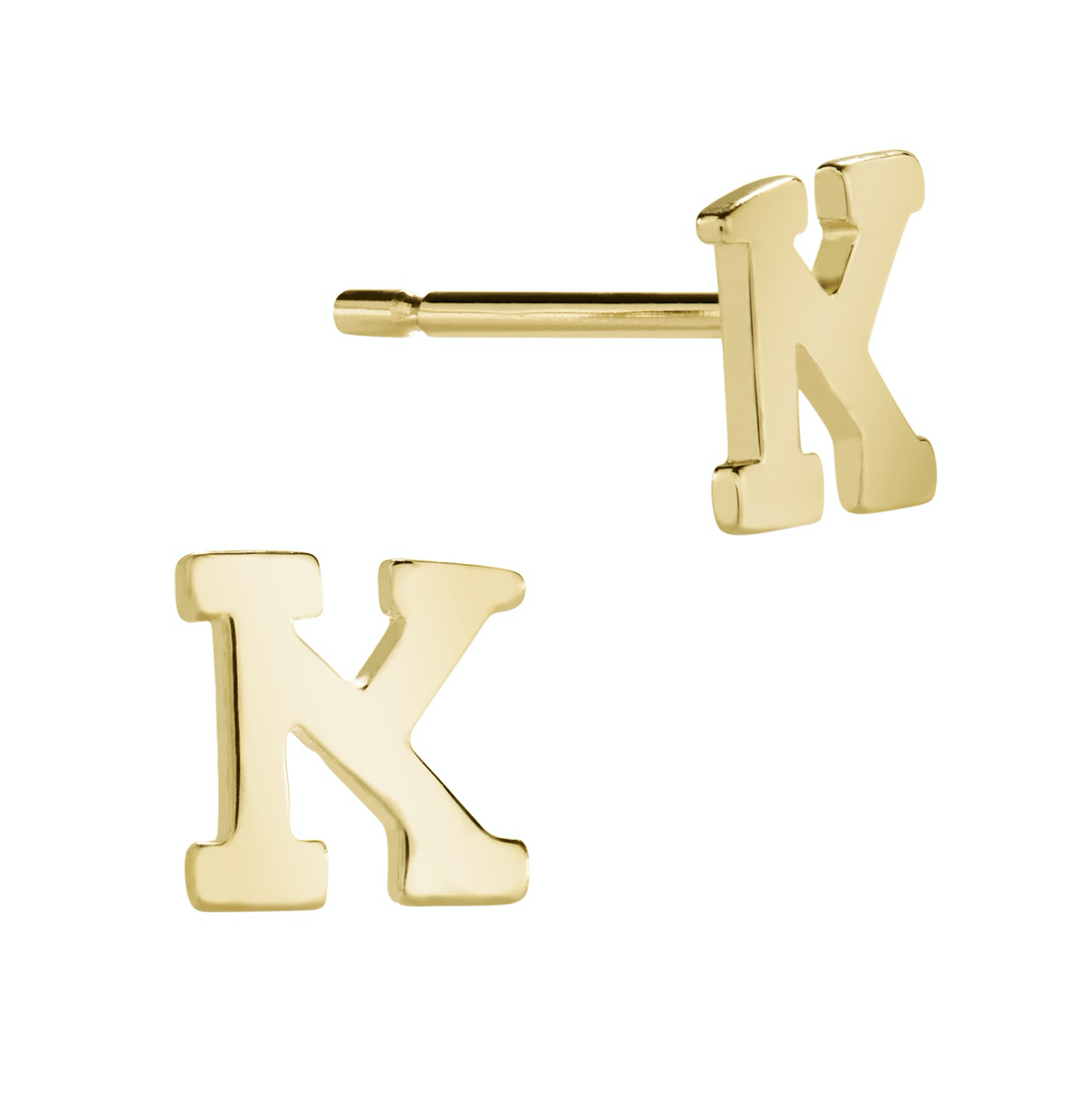Initial Stud Earring (single)
