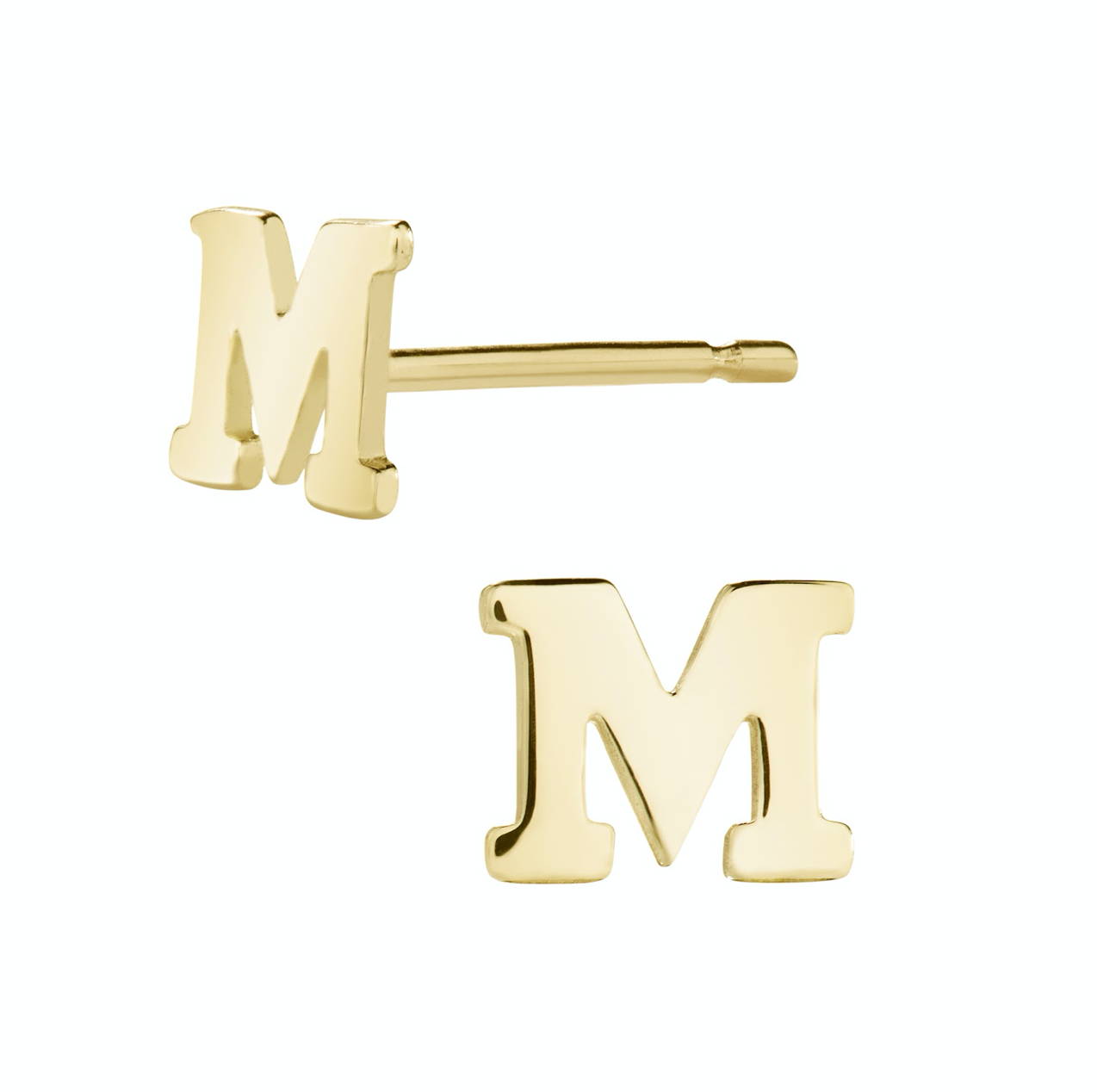 Initial Stud Earring (single)