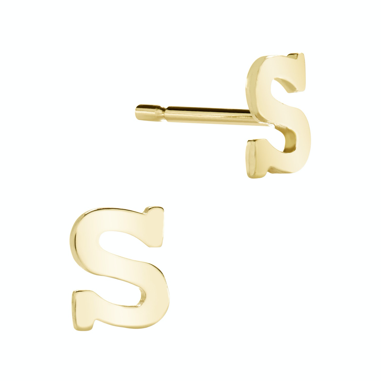 Initial Stud Earring (single)