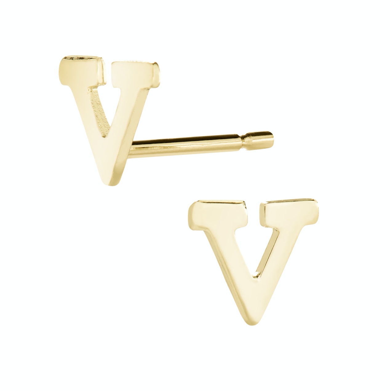Initial Stud Earring (single)