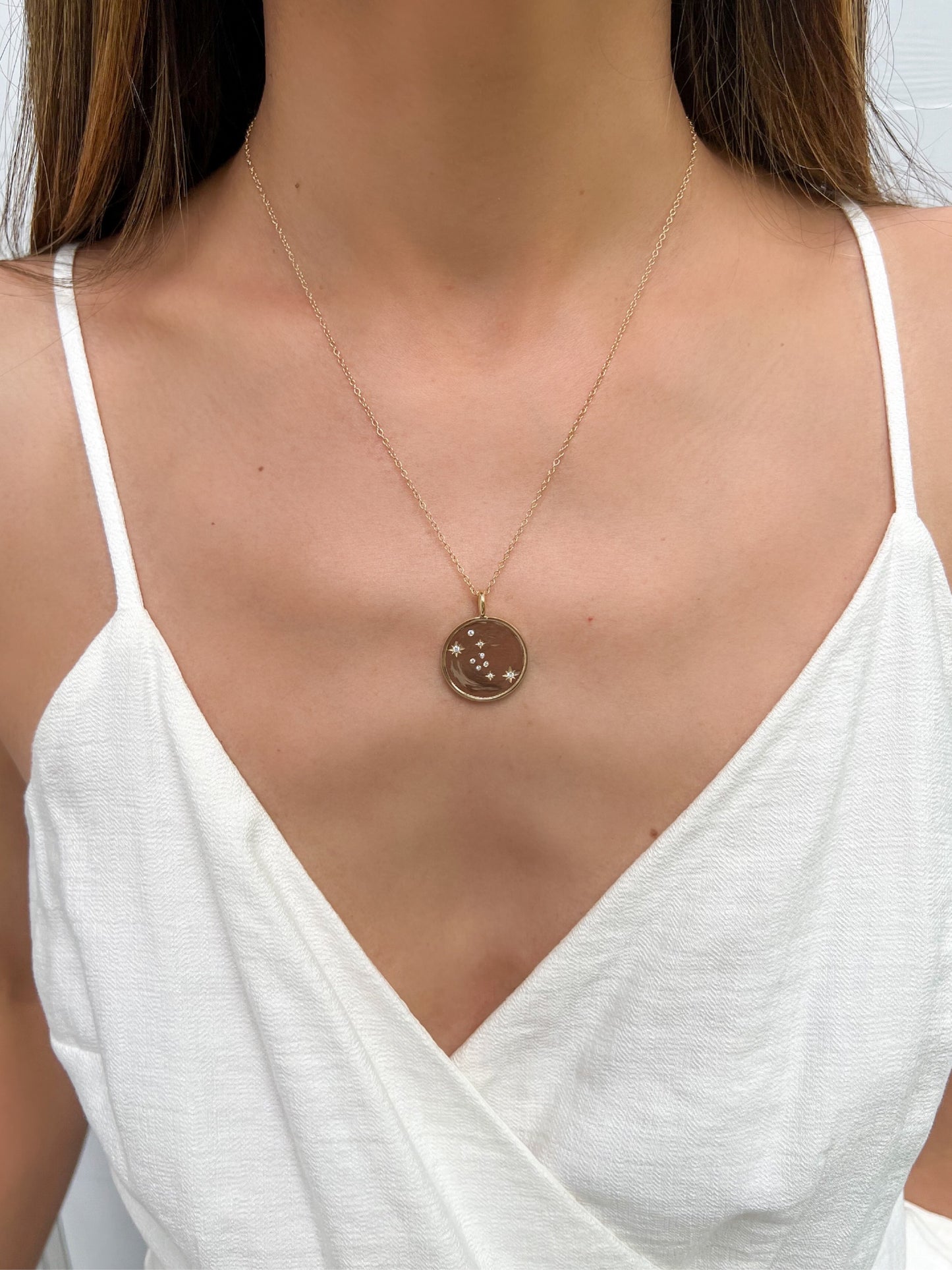 Double Sided Constellation Taurus Necklace