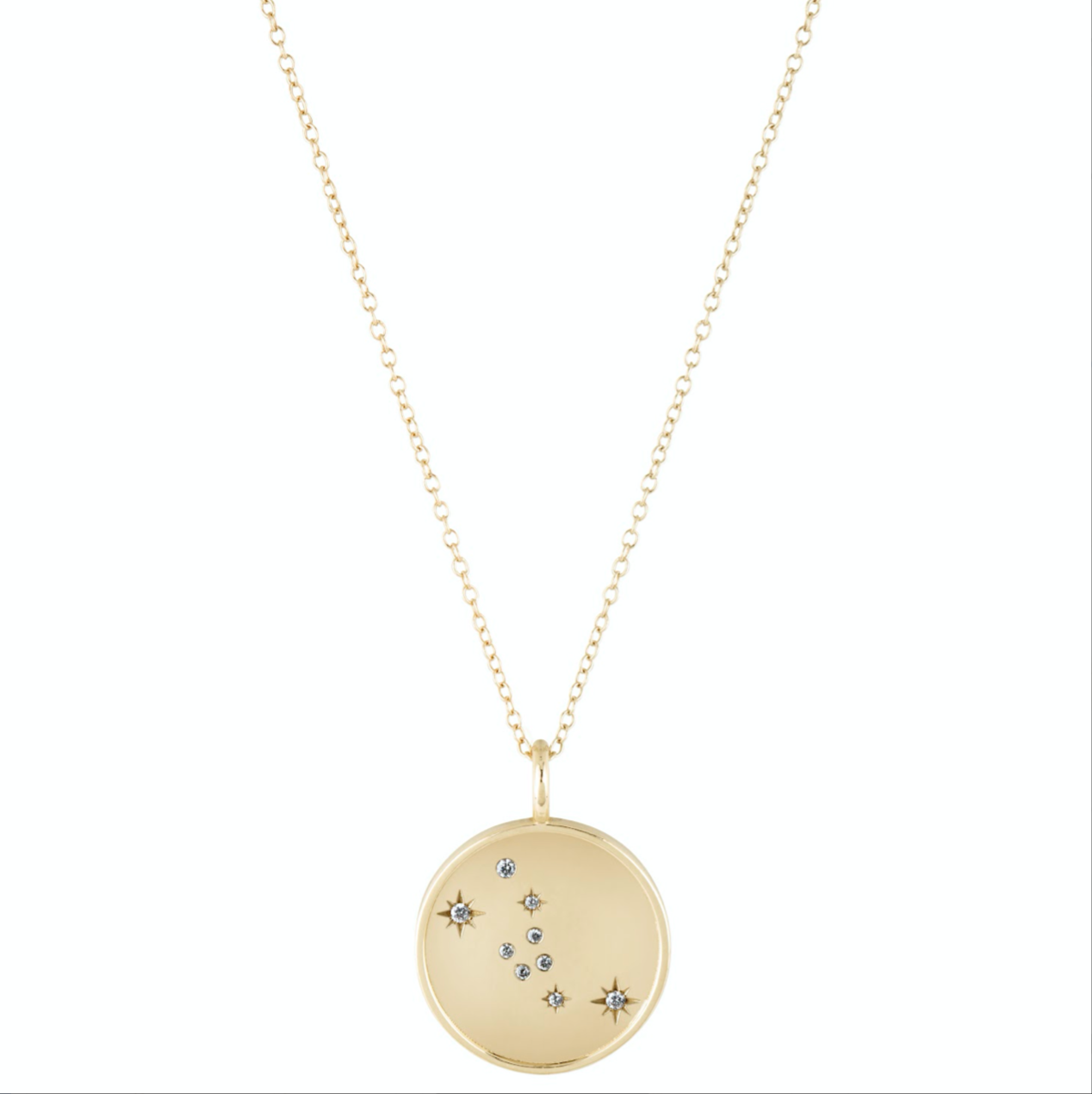 Double Sided Constellation Taurus Necklace