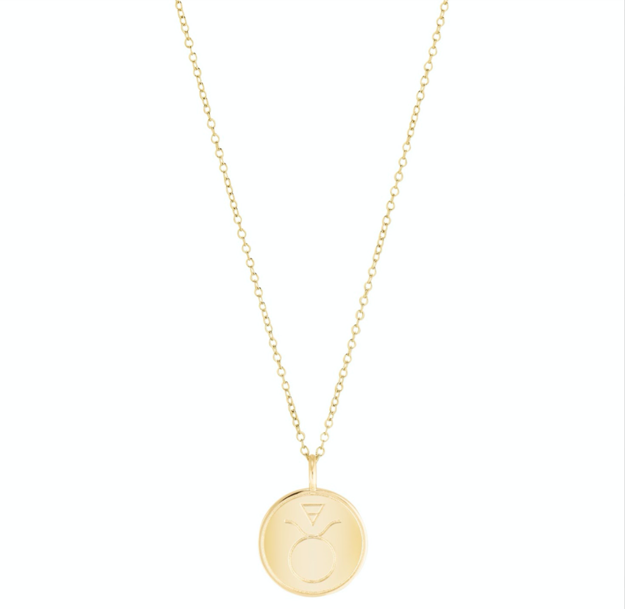 Double Sided Constellation Taurus Necklace