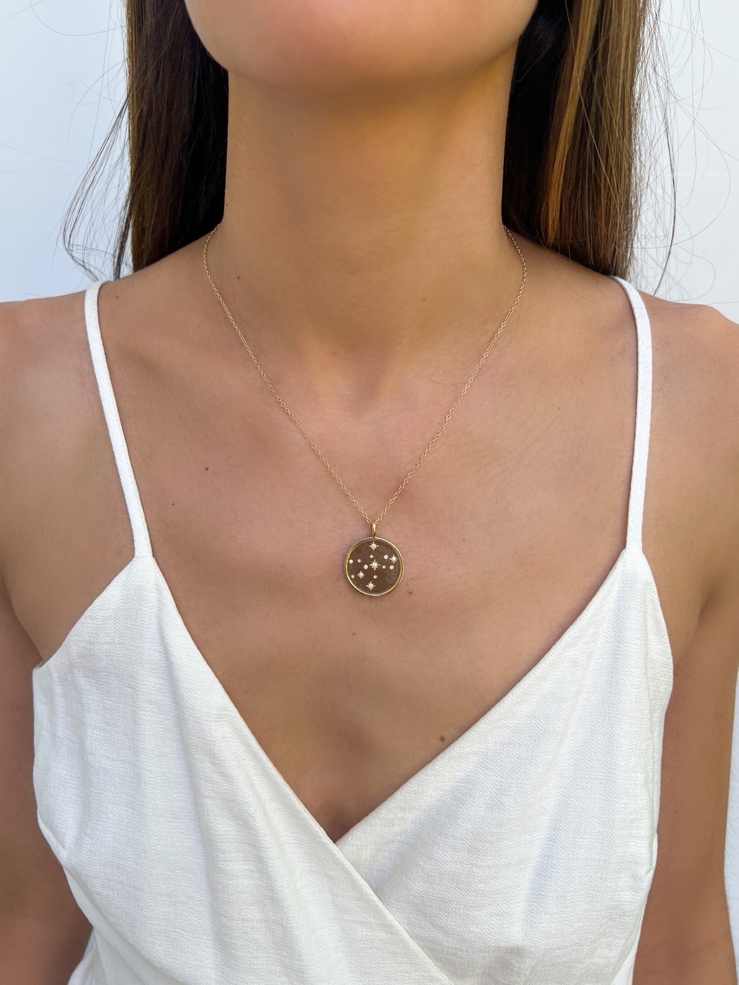 Double Sided Constellation Virgo Necklace