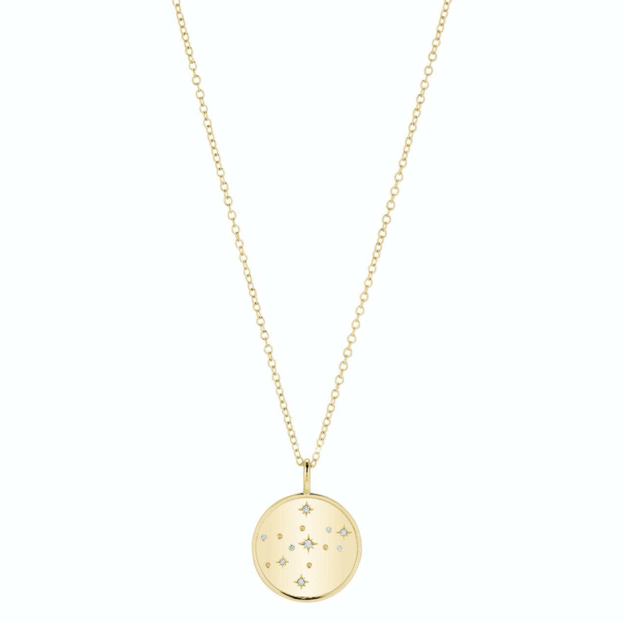 Double Sided Constellation Virgo Necklace