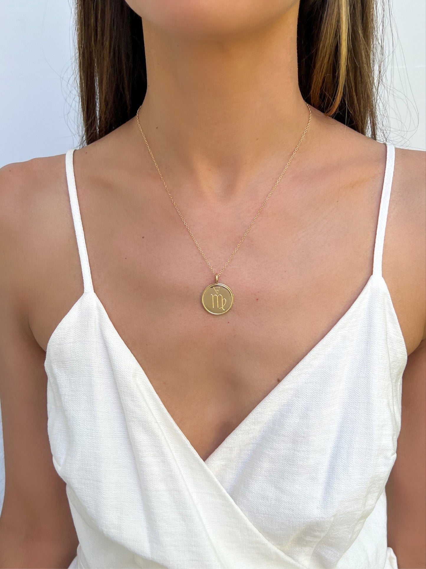 Double Sided Constellation Virgo Necklace